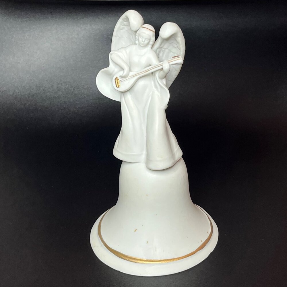 Enesco Tendernest White Porcelain Angel Bell Made in Korea